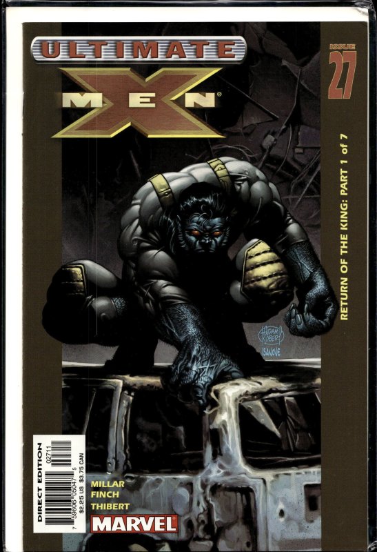 Ultimate X-Men #27 (Marvel Comics, 2003), raw, ungraded comic book — front cover