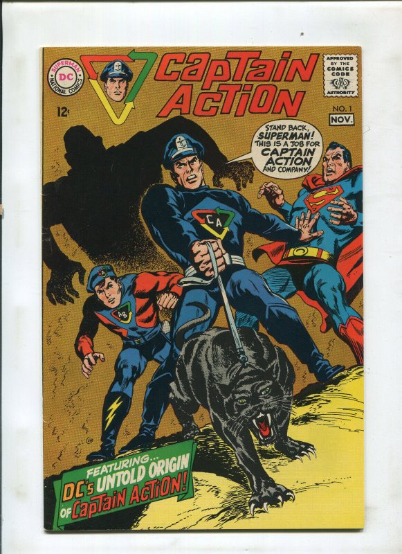 Captain Action #1 (1968), raw comic book in 7.5 condition — front cover