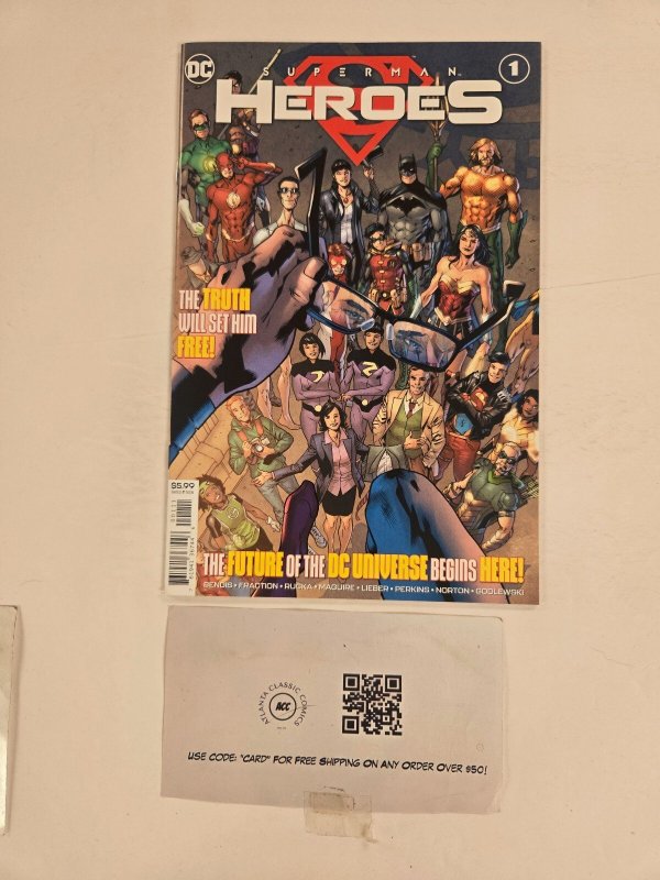 Superman Heroes #1 (DC Comics), raw comic book in NM condition — front cover