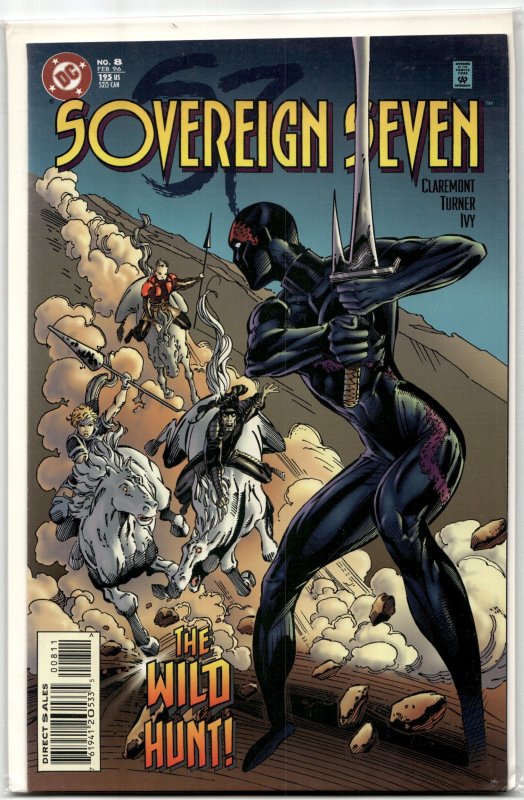 Sovereign Seven #8 (1996), raw, ungraded comic book — front cover
