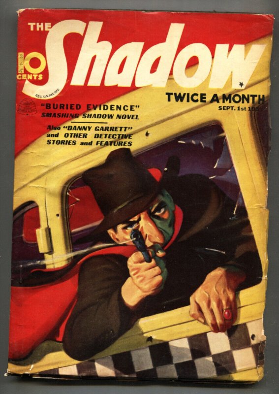 Shadow 1937 Sept 1 - Street AND Smith-Rare Pulp Magazine VG (Street and Smith, 1937), raw comic book in VG condition — front cover