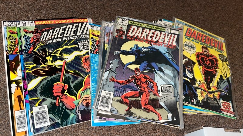 Huge Daredevil Lot, Near Complete Run of Issue #s 139-365, Has 158-191, 168 (Marvel Comics), raw, ungraded comic book — front cover