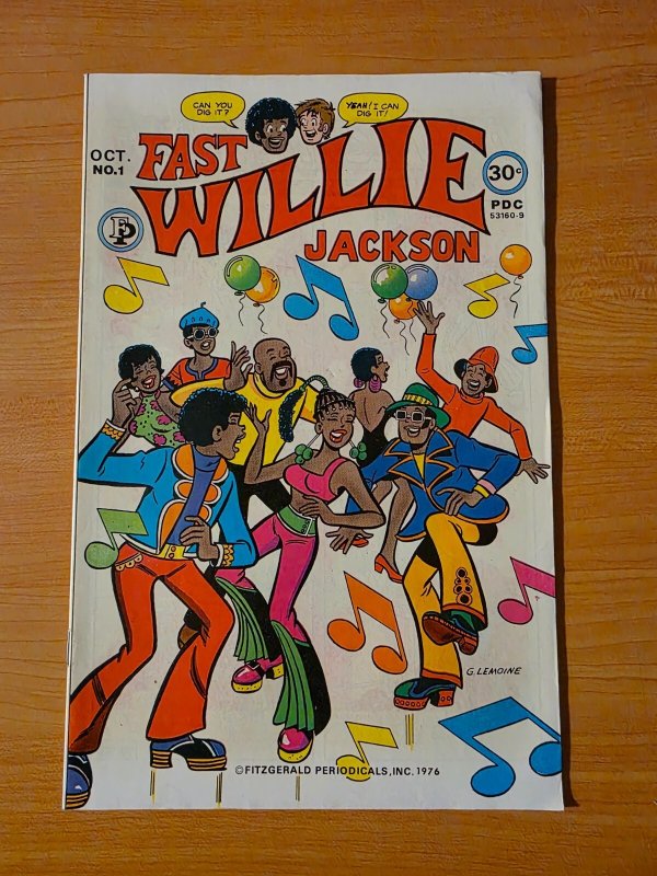 Fast Willie Jackson #1 (1976), raw comic book in NM condition — front cover