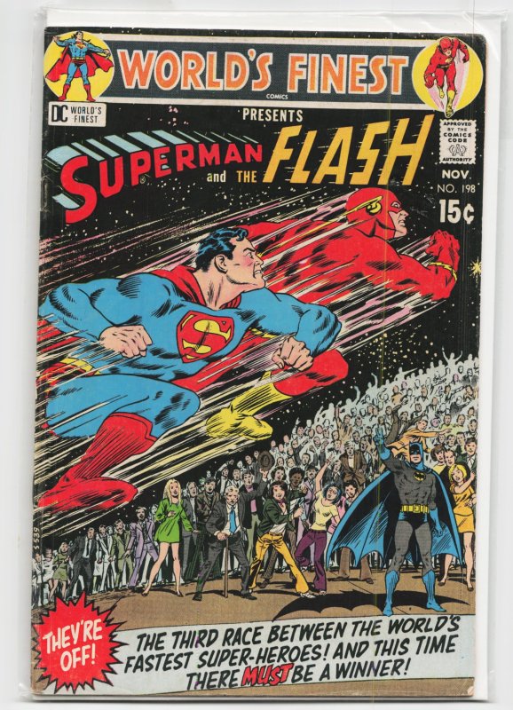 World's Finest Comics #198 (DC Comics, 1970), raw, ungraded comic book — front cover