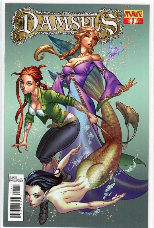 Damsels #1 (Dynamite Entertainment, 2012), raw comic book in NM 9.4 condition — front cover