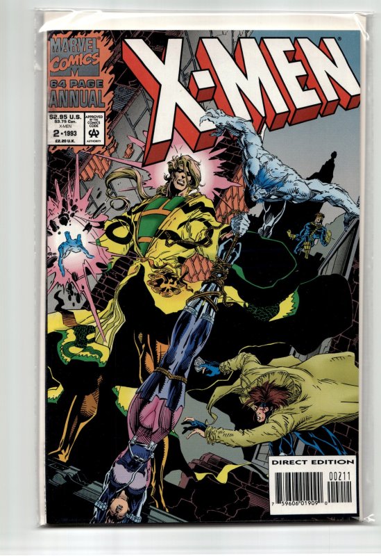 X-Men Annual #2 (Marvel Comics, 1993), raw, ungraded comic book — front cover