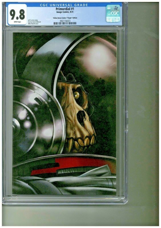 Primordial #1 (Image Comics, 2021), comic book — front cover in its holder