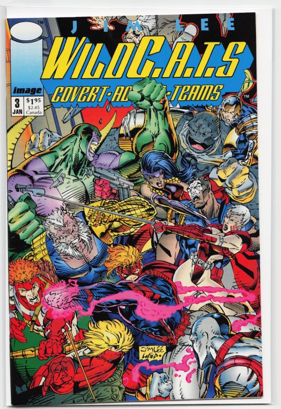 WildC.A.T.s: Covert Action Teams #3 (Image Comics, 1993), raw, ungraded comic book — front cover