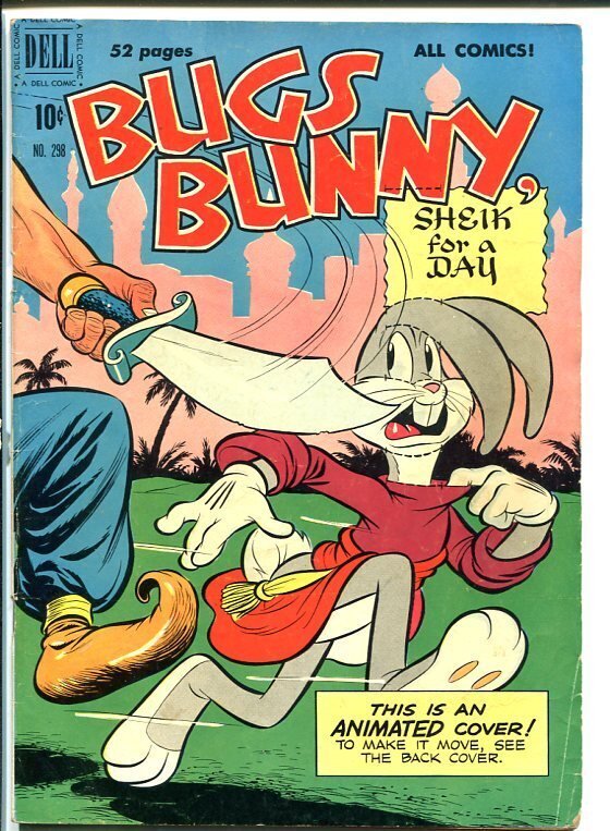 Bugs Bunny #298 (Gold Key), raw comic book in VG condition — front cover