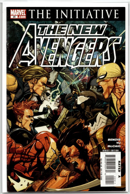 New Avengers #29 (Marvel Comics, 2007), raw, ungraded comic book — front cover