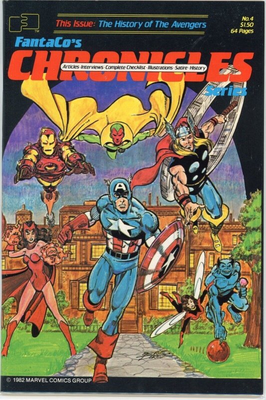 FantaCo's Chronicles Series #4 (1982), raw comic book in NM- 9.2 condition — front cover