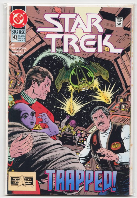 Star Trek #43 (DC Comics, 1993), raw, ungraded comic book — front cover