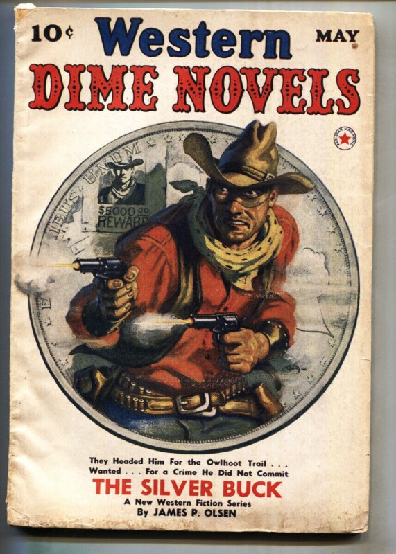 Western Dime Novels--5/1940--Red Star--1st Issue--1st Silver Buck--Rare Pulp ..., raw, ungraded comic book — front cover