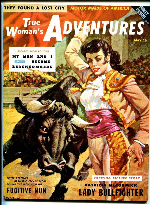True Woman's Adventure #1, raw comic book in VF+ condition — front cover