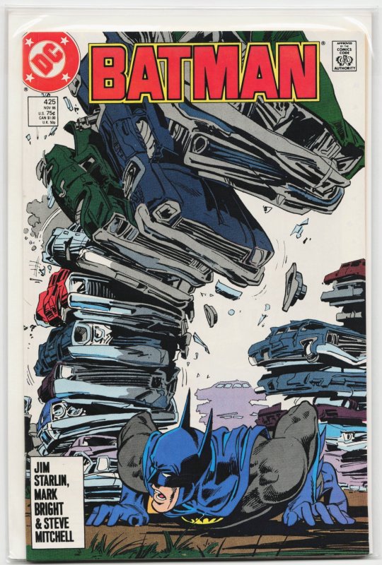 Batman #425 (DC Comics, 1988), raw, ungraded comic book — front cover