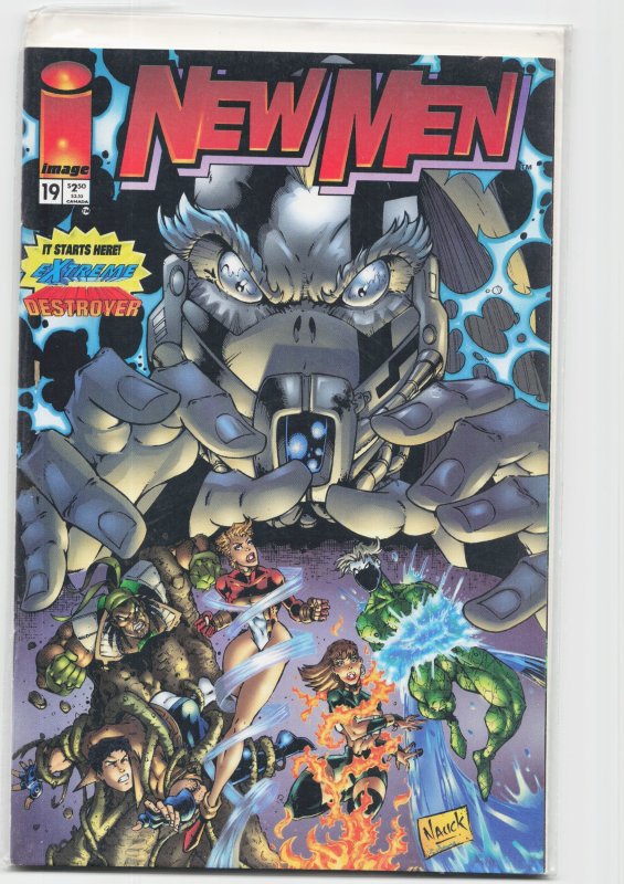 NewMen #19 (1995), raw, ungraded comic book — front cover