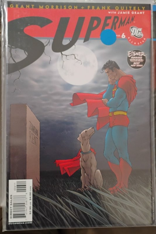 All Star Superman #6 (DC Comics, 2006), raw, ungraded comic book — front cover