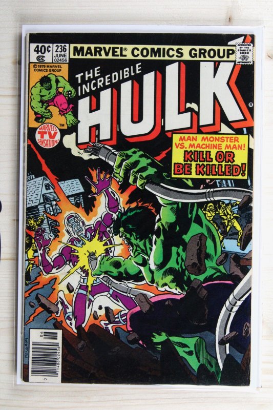 The Incredible Hulk #236 (Marvel Comics, 1979), raw comic book in VF- 7.5 condition — front cover