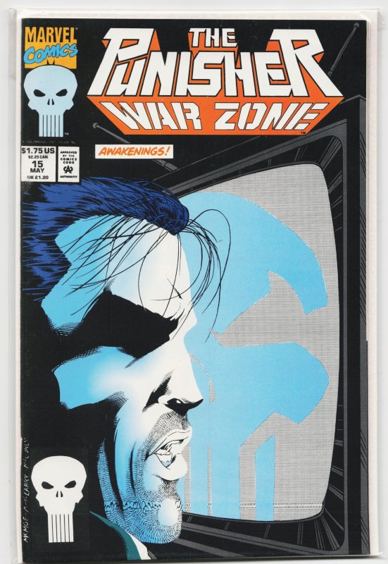 The Punisher: War Zone #15 (Marvel Comics, 1993), raw, ungraded comic book — front cover