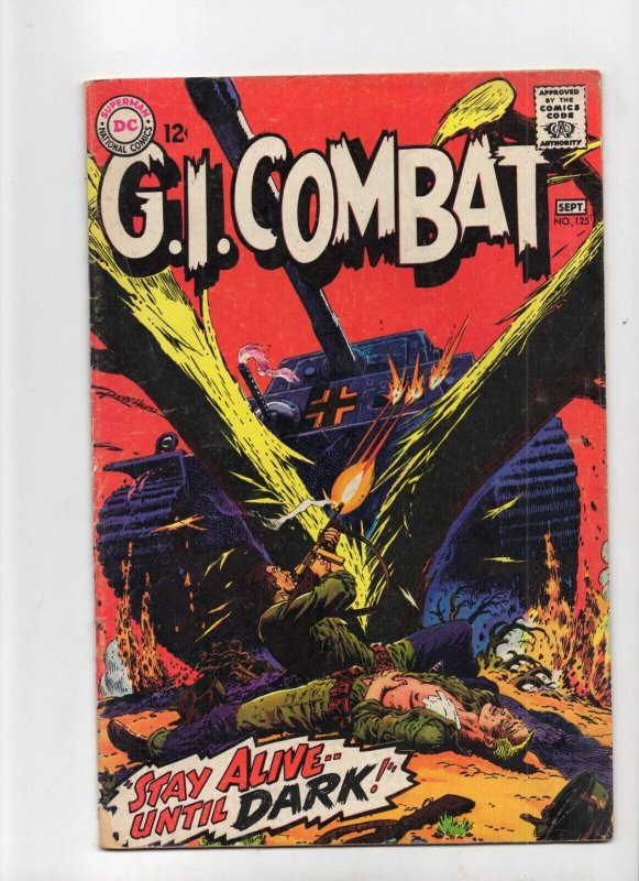 G.I Combat #125 (DC Comics, 1967), raw comic book in VG 4.0 condition — front cover