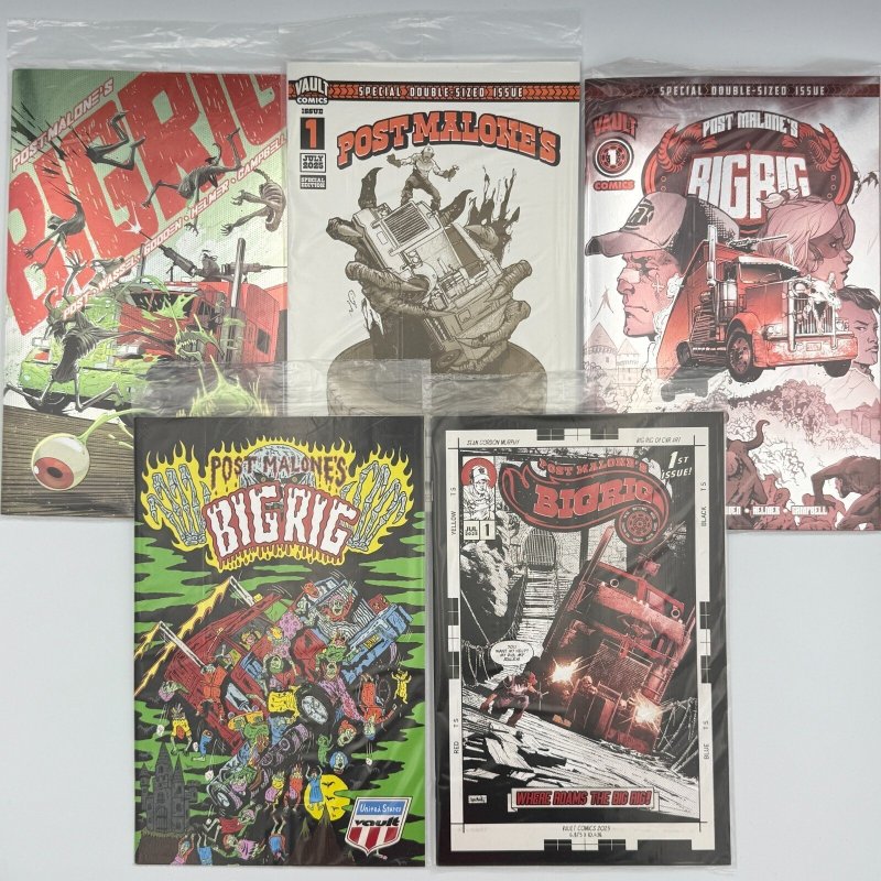 Post Malone Big Rig #1 (2025), raw, ungraded comic book — front cover