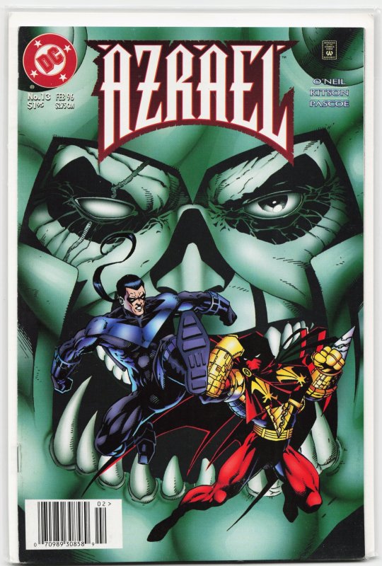 Azrael #13 (DC Comics, 1996), raw, ungraded comic book — front cover