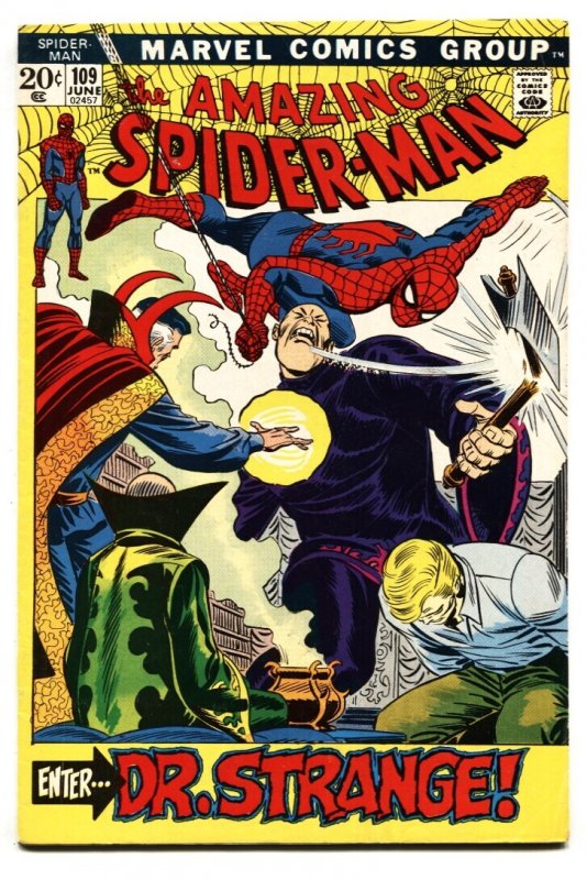 Amazing Spider-Man #109 - 1972 - Marvel - Fn/vf - Comic Book (Marvel Comics, 1972), raw comic book in FN/VF condition — front cover