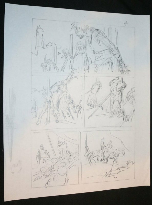 Conan Pencil Prelim P.14 art by John Buscema, raw, ungraded comic book — front cover