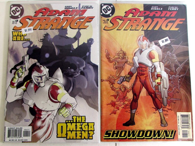 Adam Strange Lot of 2 #4, 8 (2005) DC Comics 2nd Series 1st Print Comic Books (DC Comics, 2005), raw, ungraded comic book — front cover