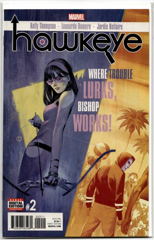Hawkeye #2 (Marvel Comics, 2017), raw, ungraded comic book — front cover