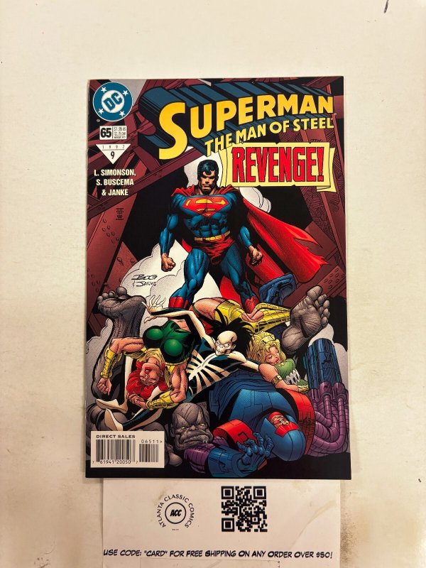 Superman Man of Steel #65 (DC Comics), raw comic book in NM condition — front cover
