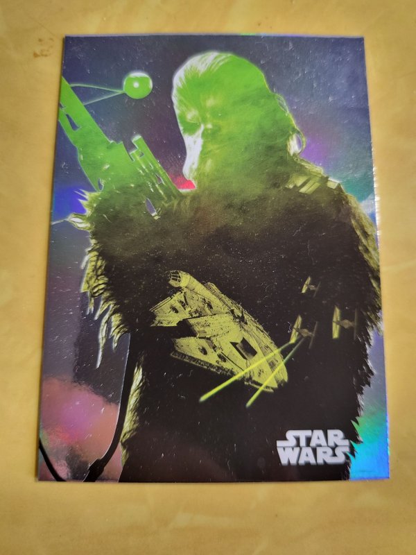 2015 Star Wars: Journey to Star Wars: The Force Awaken Foil #F3 Chewbacca (2015), raw, ungraded comic book — front cover