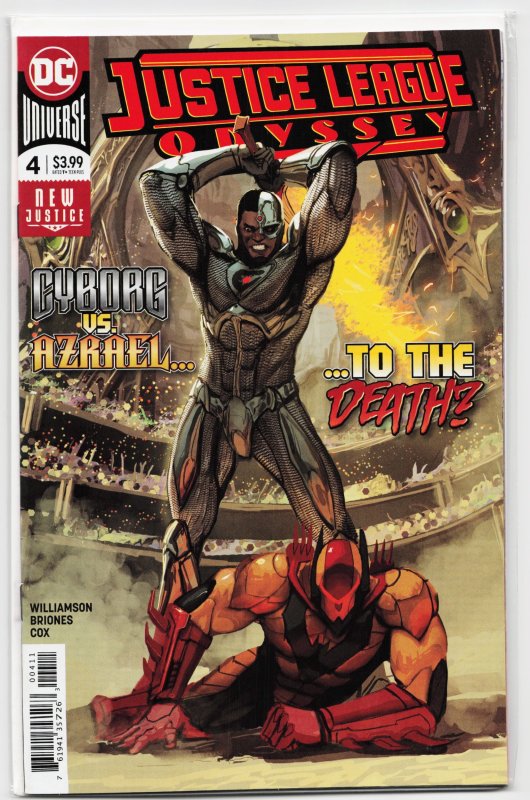 Justice League Odyssey #4 (2019), raw, ungraded comic book — front cover