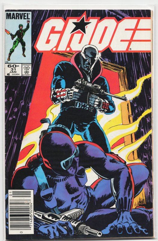 G.I. Joe: A Real American Hero #31 (Marvel Comics, 1985), raw, ungraded comic book — front cover