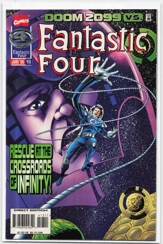 Fantastic Four #413 (Marvel Comics, 1996), raw, ungraded comic book — front cover