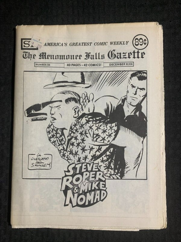 1974 Menomonee Falls Gazette #159 (1974), raw comic book in VG/FN 5.0 condition — front cover