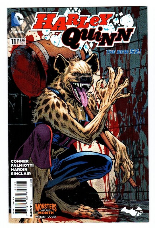 Harley Quinn #11 (DC Comics, 2014), raw comic book in NM condition — front cover