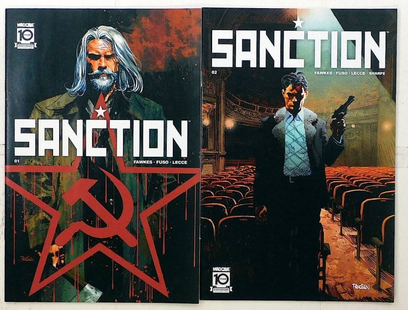 Sanction Lot of 2 #1, 2 (2024) Mad Cave Studios 1st Print Comic Books (2024), raw, ungraded comic book — front cover