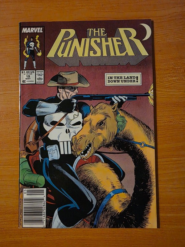 The Punisher #19 (Marvel Comics, 1989), raw comic book in NM condition — front cover