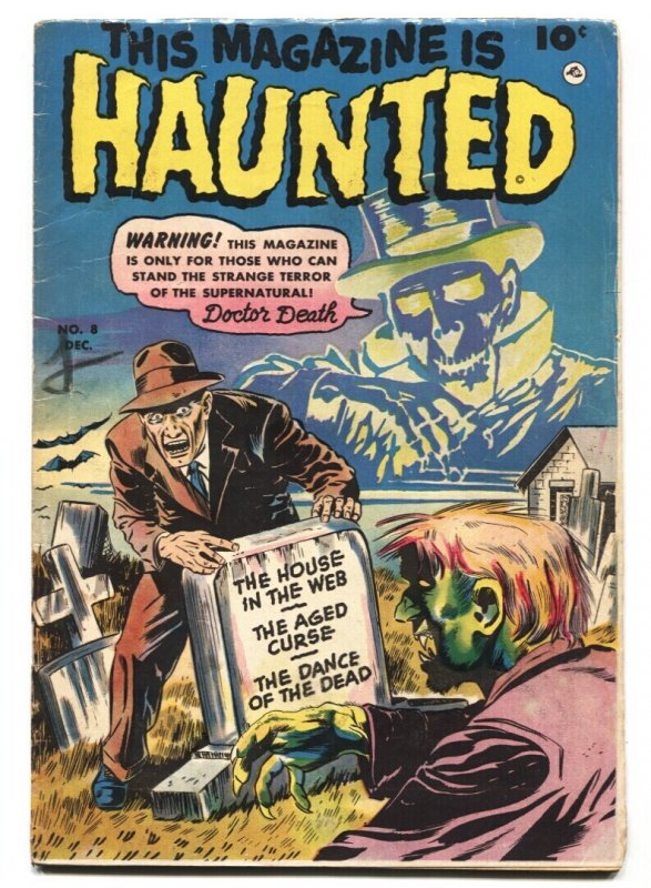This Magazine Is Haunted #8 - 1952 - Fawcett - VG - Comic Book (Fawcett Publications, 1952), raw comic book in VG condition — front cover