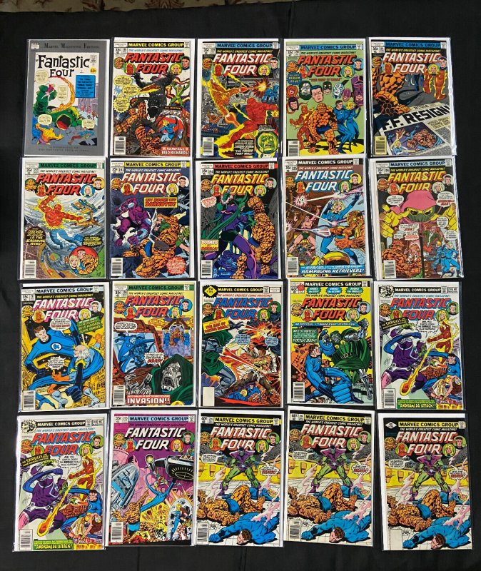 119 Fantastic Four Comics Lot Byrne, Perez, Ryan, Art Adams Most Fn-Vf+, raw comic book in VF+ condition — front cover
