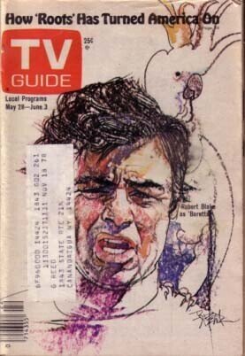 Mag: TV Guide 5/28 to 6/3/1977-Roots-Robert Blake-Baretta G, raw, ungraded comic book — front cover