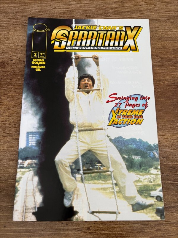 Jackie Chan's Spartan X #2, raw comic book in NM condition — front cover