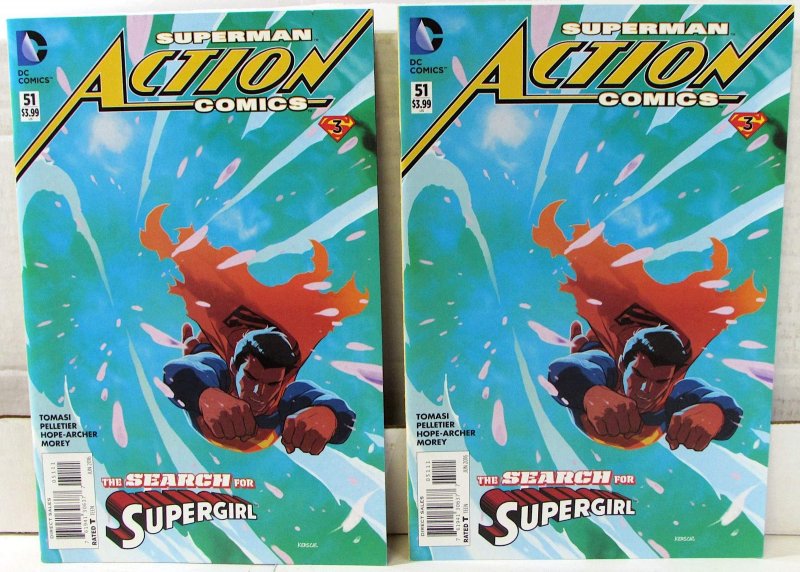 Action Comics Lot of 2 #51 x2 (2016) DC Comics 9.4 NM Superman 1st Print Comics (DC Comics, 2016), raw comic book in NM 9.4 condition — front cover