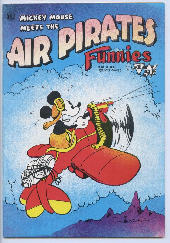 AIR Pirates Funnies #1 - 5.5, OW - Comix - 1st Printing (Rip Off Press, 1971), raw comic book in 5.5 condition — front cover