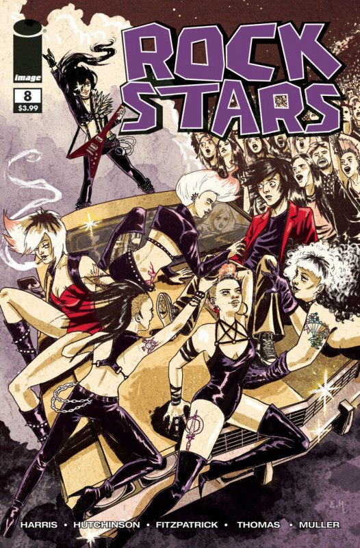Rockstars #8 (Image Comics, 2016), raw comic book in VF/NM condition — front cover