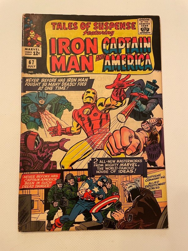 Tales of Suspense #67 (Marvel Comics), raw comic book in VF- condition — front cover