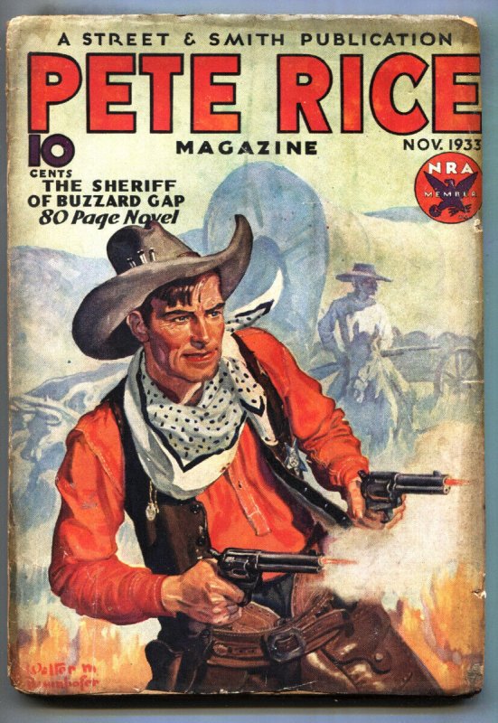 Pulp: Pete Rice #1 (1933), raw, ungraded comic book — front cover
