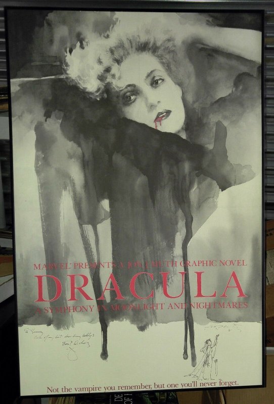 1987 Dracula Symphony in Moonlight 28x40 Poster Signed & Remarked by Jon J Muth (1987), raw, ungraded comic book — front cover