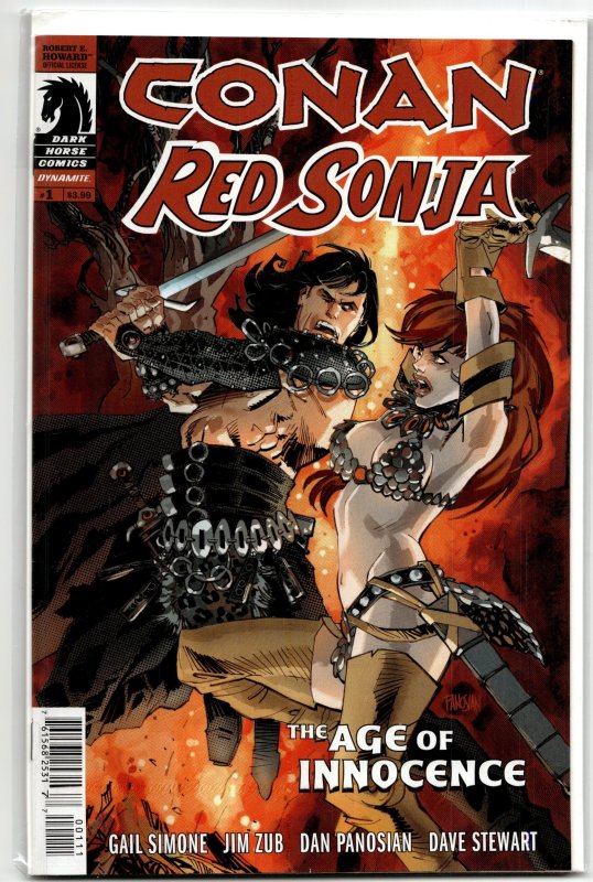 Conan/Red Sonja #1 (Dark Horse Comics, 2015), raw, ungraded comic book — front cover